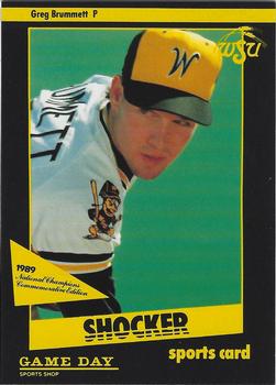 1989 Game Day Wichita State Shockers National Champions #NNO Greg Brummett Front