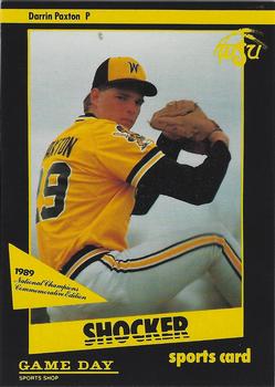 1989 Game Day Wichita State Shockers National Champions #NNO Darrin Paxton Front