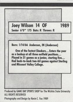 1989 Game Day Wichita State Shockers National Champions #NNO Joey Wilson Back