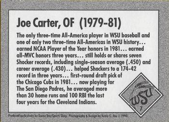 1990 Game Day Wichita State Shockers #7 Joe Carter Back