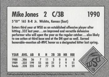 1990 Game Day Wichita State Shockers #18 Mike Jones Back