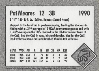 1990 Game Day Wichita State Shockers #24 Pat Meares Back