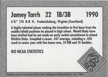 1990 Game Day Wichita State Shockers #33 Jamey Tarrh Back