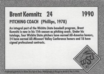 1990 Game Day Wichita State Shockers #41 Brent Kemnitz Back