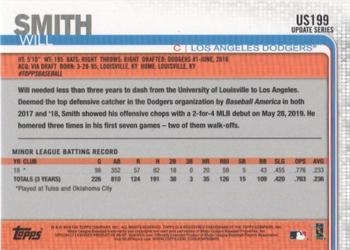 2019 Topps Update - Yellow #US199 Will Smith Back