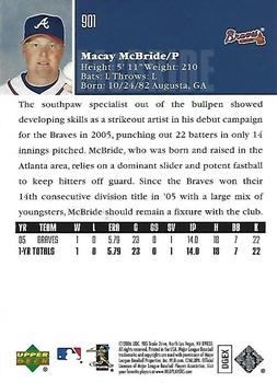 2006 Upper Deck - Gold #901 Macay McBride Back