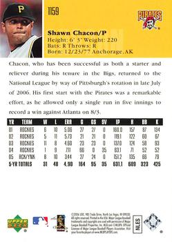 2006 Upper Deck - Gold #1159 Shawn Chacon Back