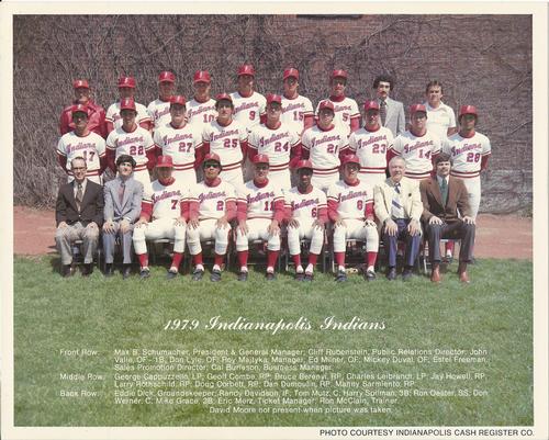 1979 Indianapolis Indians Team Photo #NNO Indianapolis Indians Team Photo Front