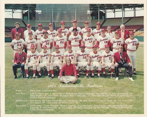 1975 Indianapolis Indians Team Photo #NNO Indianapolis Indians Team Photo Front