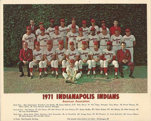 1971 Indianapolis Indians Team Photo #NNO Indianapolis Indians Team Photo Front