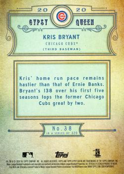 2020 Topps Gypsy Queen #38 Kris Bryant Back