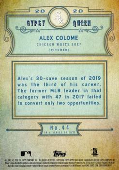 2020 Topps Gypsy Queen #44 Alex Colome Back