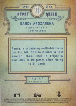 2020 Topps Gypsy Queen #68 Randy Arozarena Back