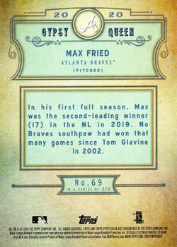 2020 Topps Gypsy Queen #69 Max Fried Back