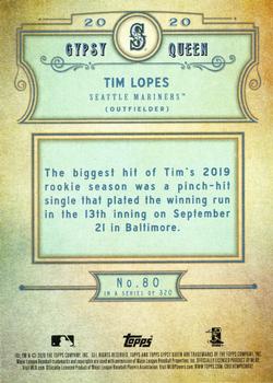 2020 Topps Gypsy Queen #80 Tim Lopes Back