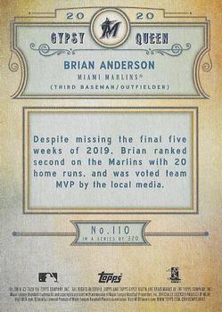 2020 Topps Gypsy Queen #110 Brian Anderson Back