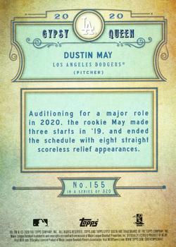 2020 Topps Gypsy Queen #155 Dustin May Back