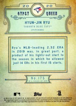 2020 Topps Gypsy Queen #175 Hyun-Jin Ryu Back