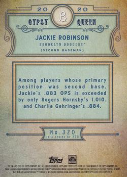 2020 Topps Gypsy Queen #320 Jackie Robinson Back