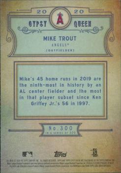 2020 Topps Gypsy Queen #300 Mike Trout Back