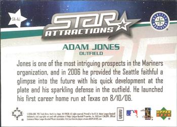 2006 Upper Deck - Star Attractions #SA-AJ Adam Jones Back