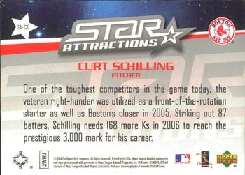2006 Upper Deck - Star Attractions #SA-CS Curt Schilling Back