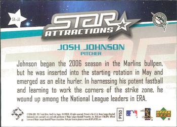 2006 Upper Deck - Star Attractions #SA-JJ Josh Johnson Back