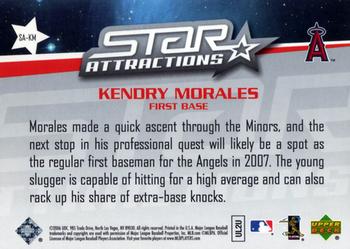 2006 Upper Deck - Star Attractions #SA-KM Kendry Morales Back