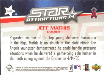 2006 Upper Deck - Star Attractions #SA-MA Jeff Mathis Back