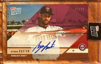 2018 Topps Now Road to Opening Day Minnesota Twins - Autographs #OD-140C Byron Buxton Front