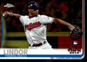2019 Topps Chrome Update #82 Francisco Lindor Front