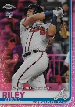 2019 Topps Chrome Update - Pink Refractor #61 Austin Riley Front