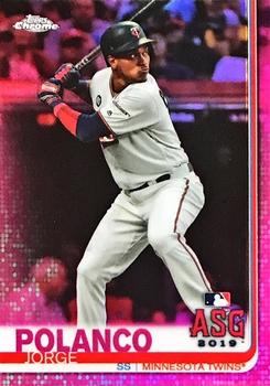 2019 Topps Chrome Update - Pink Refractor #74 Jorge Polanco Front