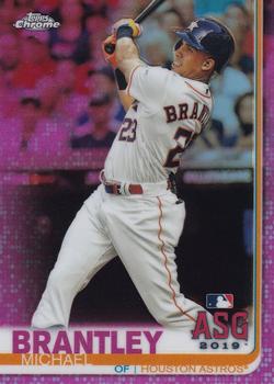 2019 Topps Chrome Update - Pink Refractor #80 Michael Brantley Front