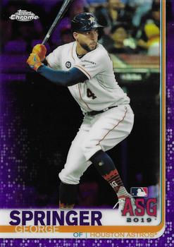 2019 Topps Chrome Update - Purple Refractor #78 George Springer Front