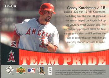 2006 Upper Deck - Team Pride #TP-CK Casey Kotchman Back
