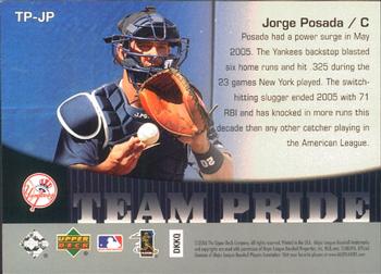 2006 Upper Deck - Team Pride #TP-JP Jorge Posada Back