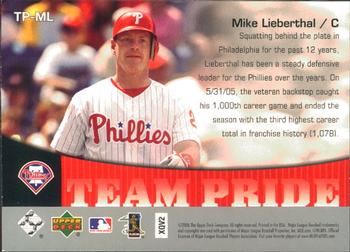 2006 Upper Deck - Team Pride #TP-ML Mike Lieberthal Back