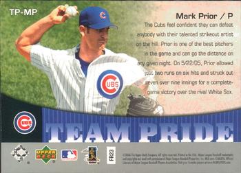 2006 Upper Deck - Team Pride #TP-MP Mark Prior Back