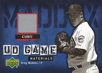 2006 Upper Deck - UD Game Materials (Series One) #UD-GM Greg Maddux Front