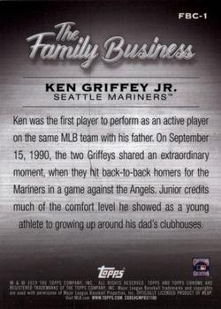2019 Topps Chrome Update - The Family Business #FBC-1 Ken Griffey Jr. Back