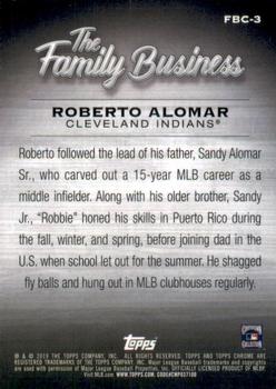 2019 Topps Chrome Update - The Family Business #FBC-3 Roberto Alomar Back