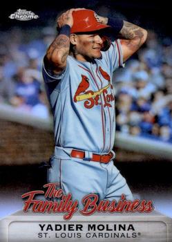 2019 Topps Chrome Update - The Family Business #FBC-7 Yadier Molina Front