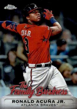 2019 Topps Chrome Update - The Family Business #FBC-8 Ronald Acuña Jr. Front