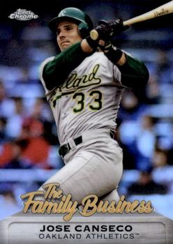 2019 Topps Chrome Update - The Family Business #FBC-13 Jose Canseco Front