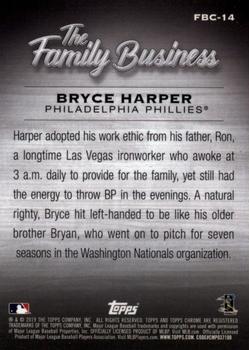 2019 Topps Chrome Update - The Family Business #FBC-14 Bryce Harper Back