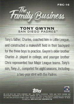2019 Topps Chrome Update - The Family Business #FBC-16 Tony Gwynn Back