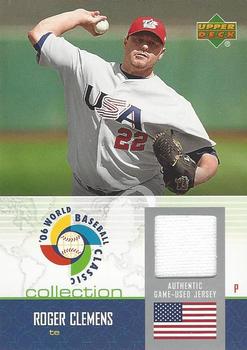2006 Upper Deck - World Baseball Classic Jersey Collection #WBC-RC Roger Clemens Front
