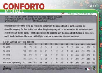 2019 Topps Holiday #HW22 Michael Conforto Back