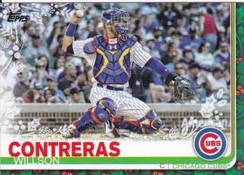 2019 Topps Holiday #HW64 Willson Contreras Front